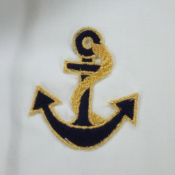 Nautical White and Navy Women's Jacket - Picture 4 of 14